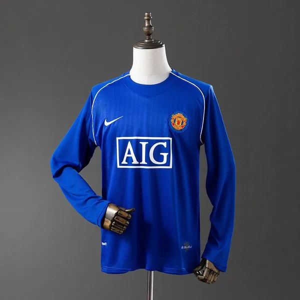 Camiseta de fútbol Manchester United 2007/08 PORTERO MANGA LARGA VERSION FAN